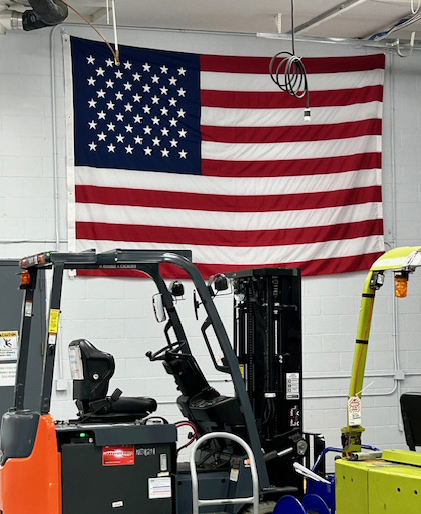 Reshoring american flag